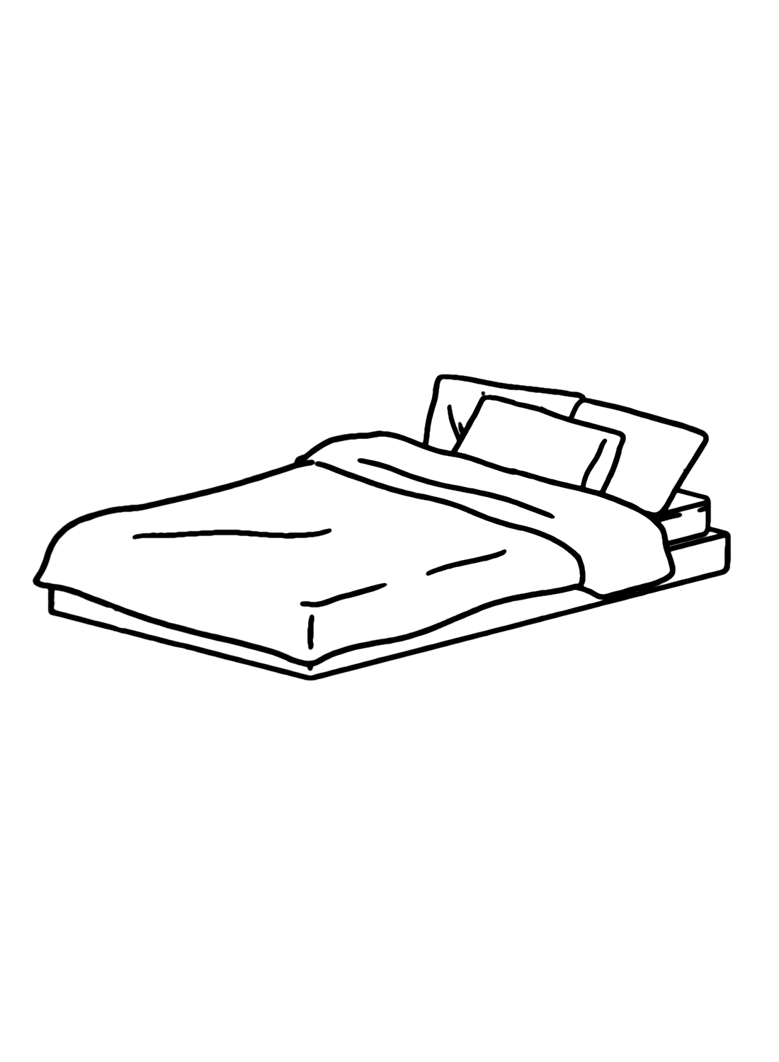 سرير كوري منخفض من السرير