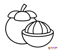 Mangosteen Coloring Pages