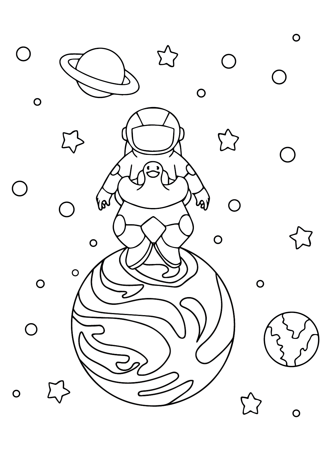 Mars Drawing Coloring Pages