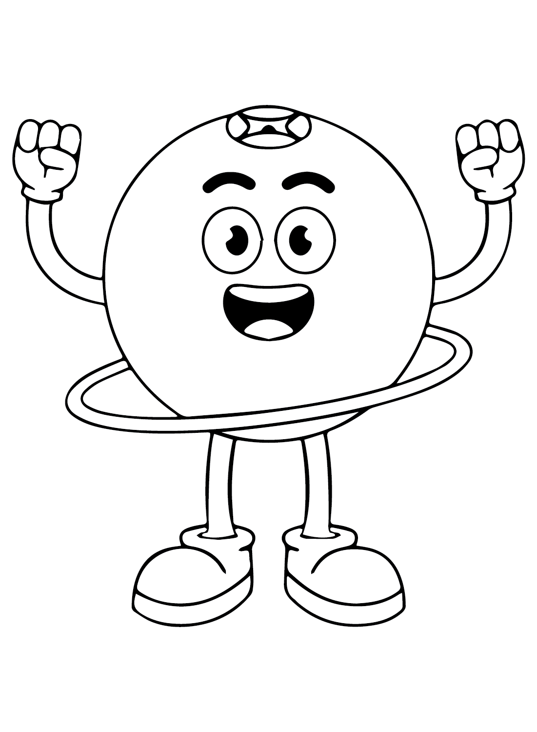 Mascot Cranberry Coloring Page