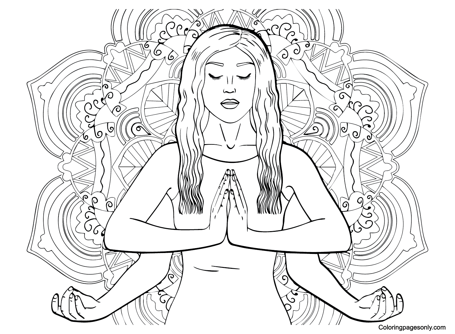 Mindfulness color Sheets Coloring Pages