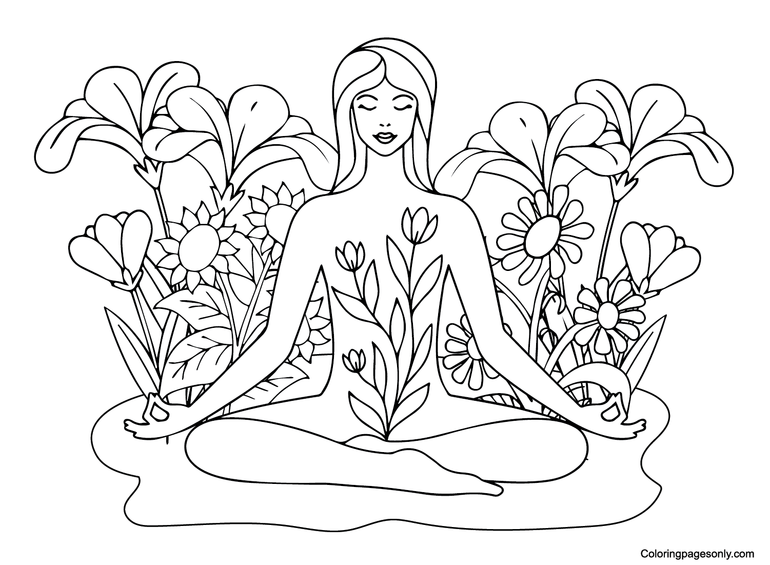 Mindfulness to Print Coloring Pages