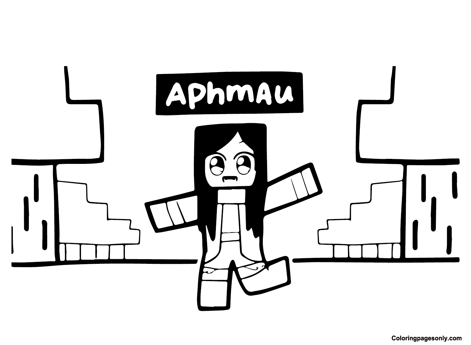 Minecraft Aphmau Coloring Page