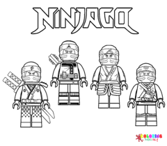 صفحات تلوين Ninjago