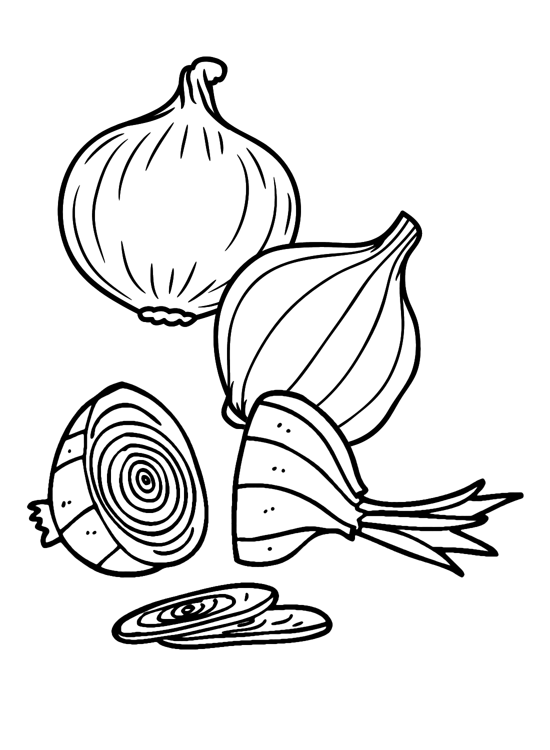 Happy Onion Coloring Page Free Printable Coloring Pages
