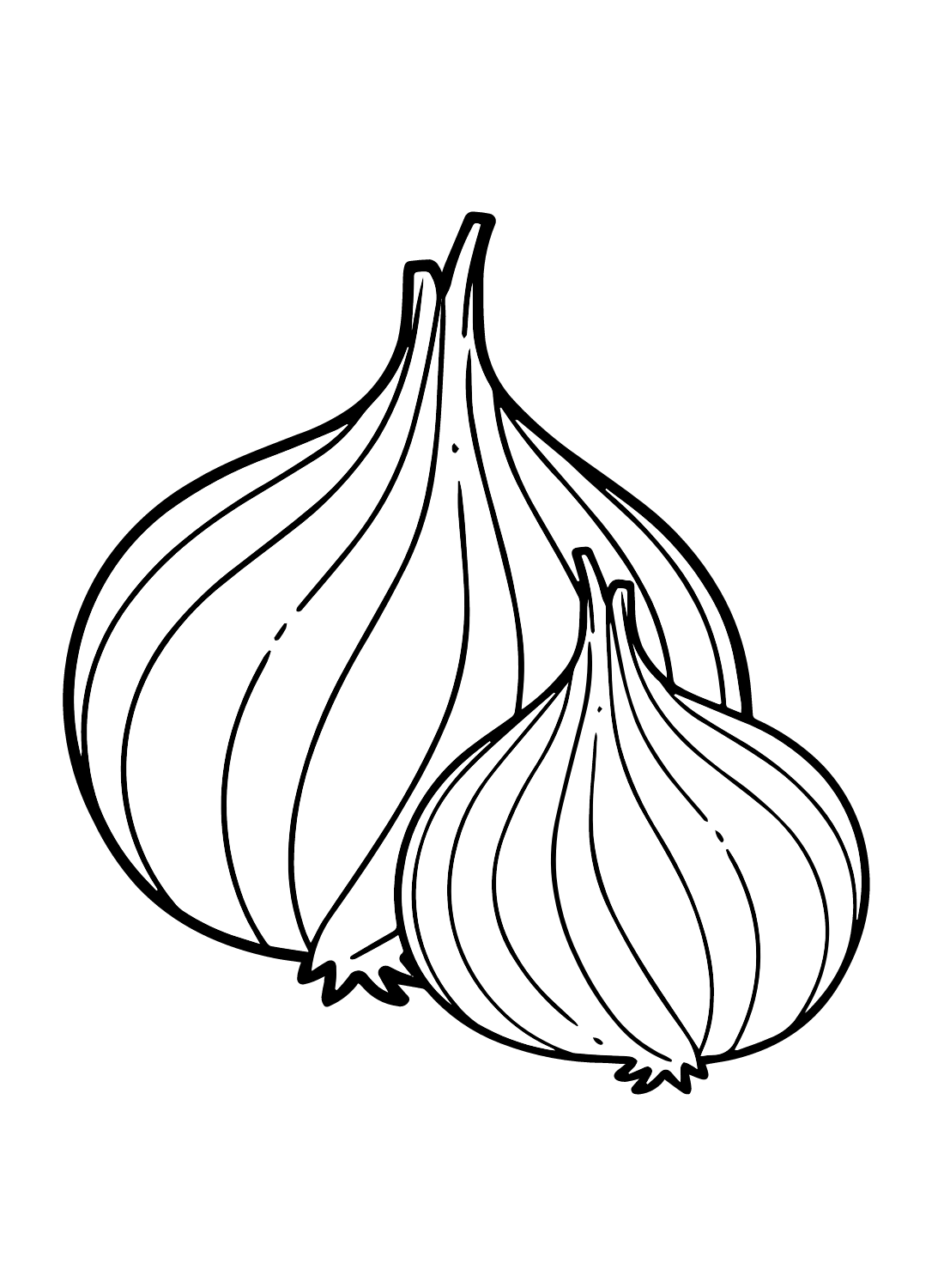 Onion Pictures Coloring Page