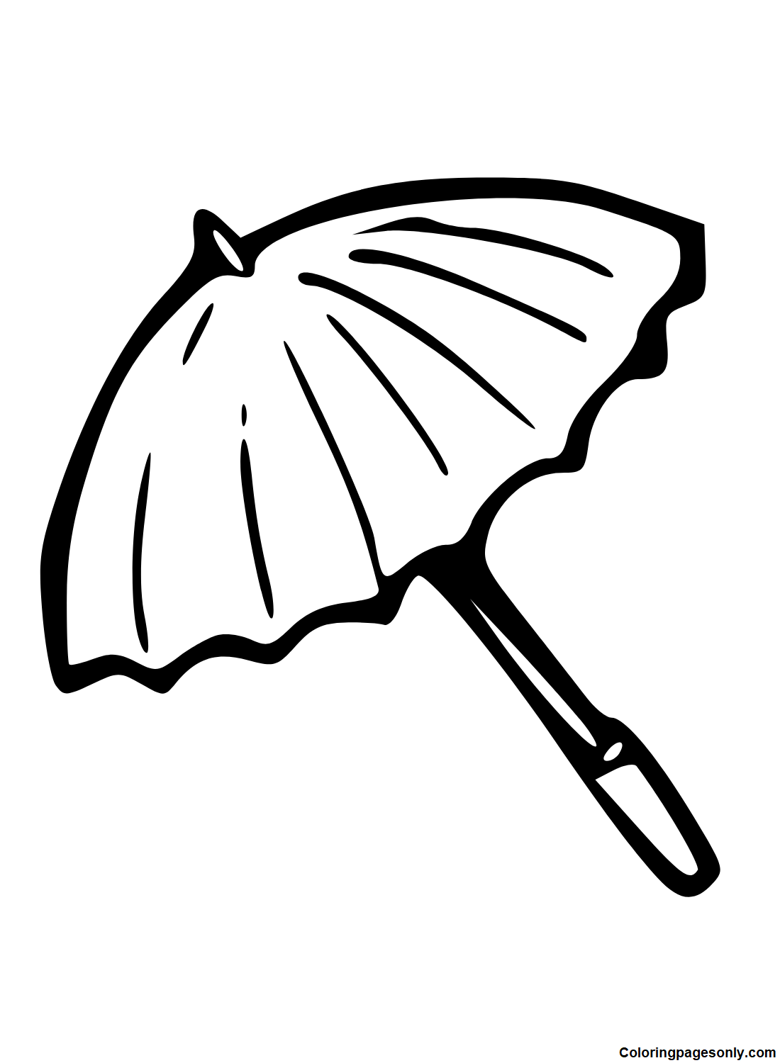 Paraguas abierto del paraguas