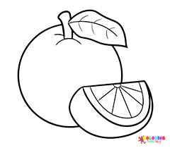 Oranges Coloring Pages