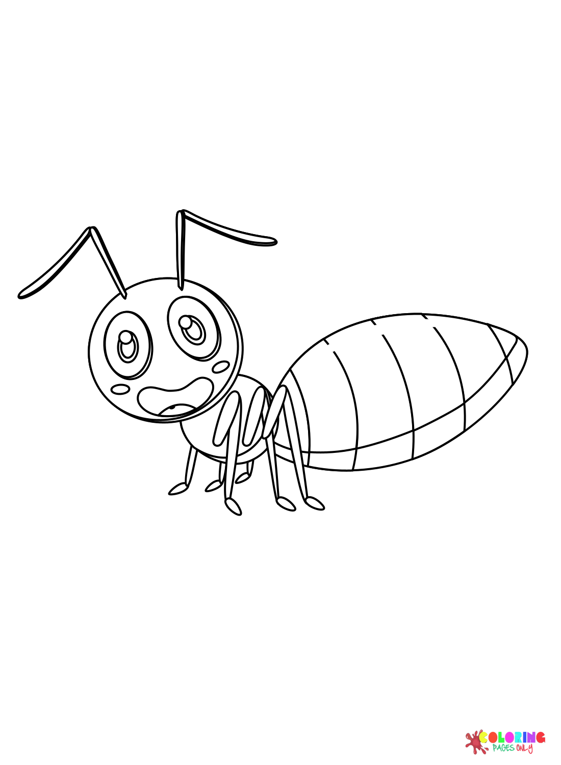 Panic Ant Coloring Page