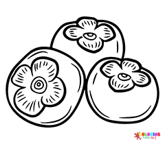 Persimmon Coloring Pages