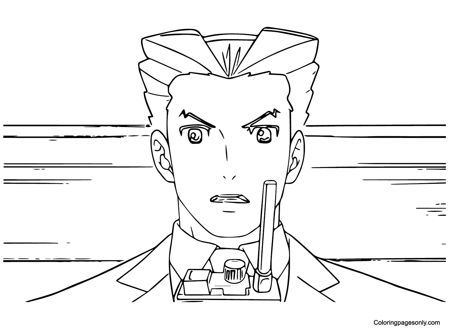 Pictures Ace Attorney Coloring Page