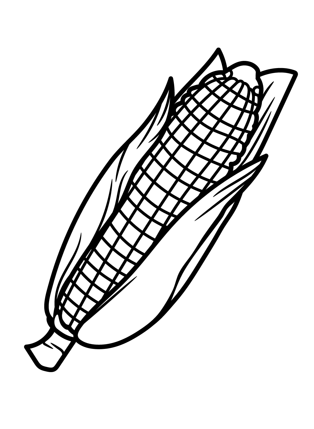 Pictures Corn Coloring Pages