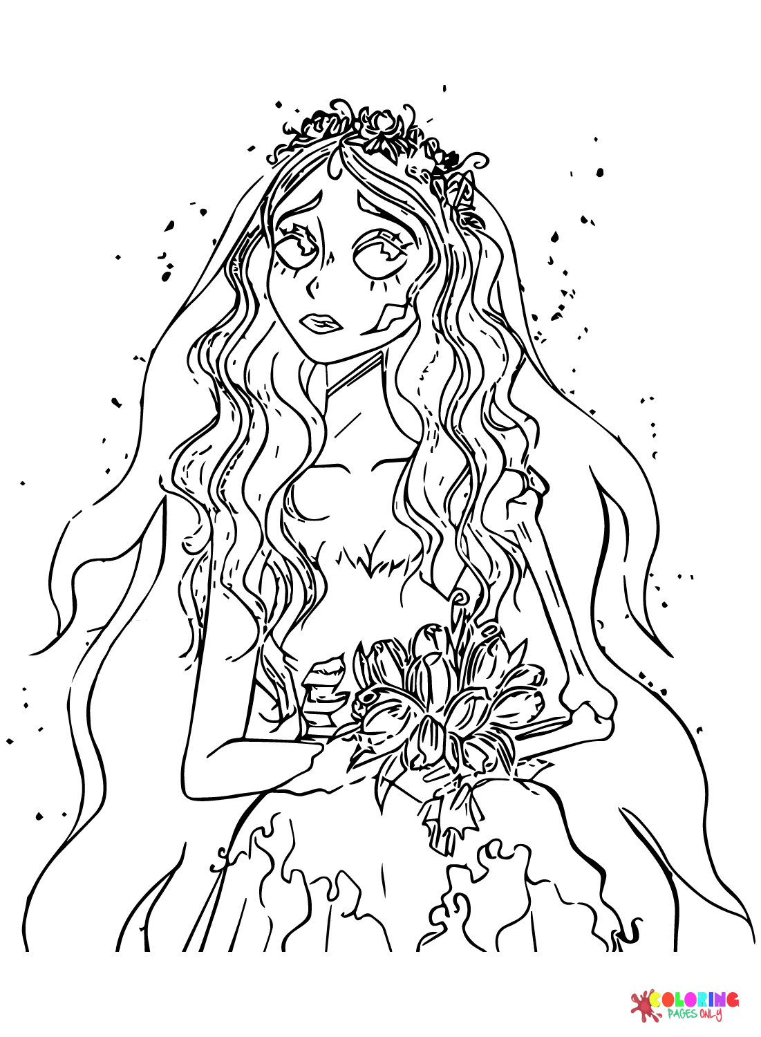 Pictures Corpse Bride Coloring Page