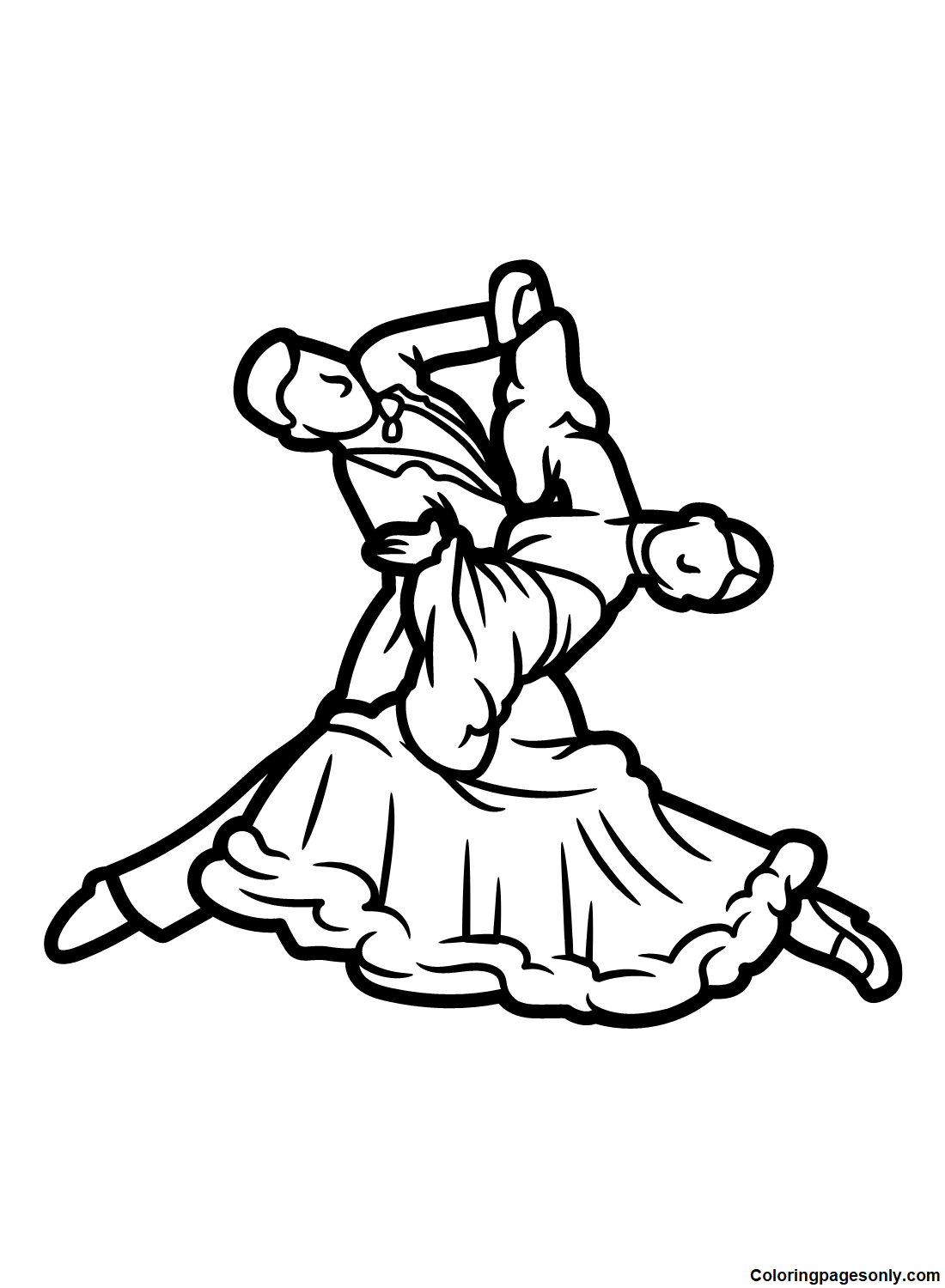 Pictures Dancing Coloring Pages