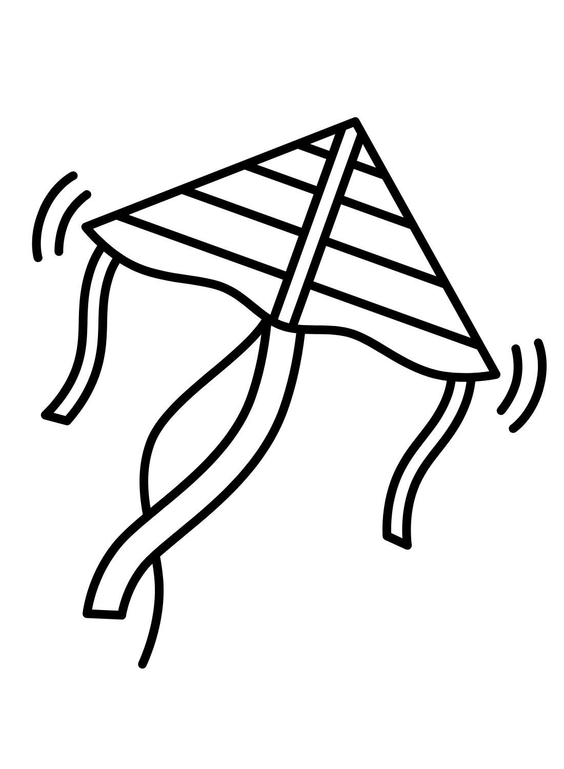 Pictures Kite Coloring Page