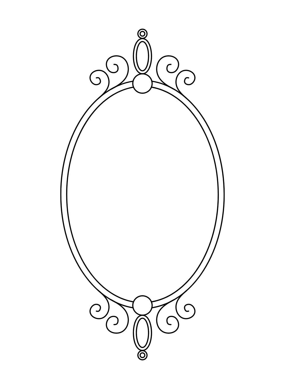 Pictures Mirror Coloring Page