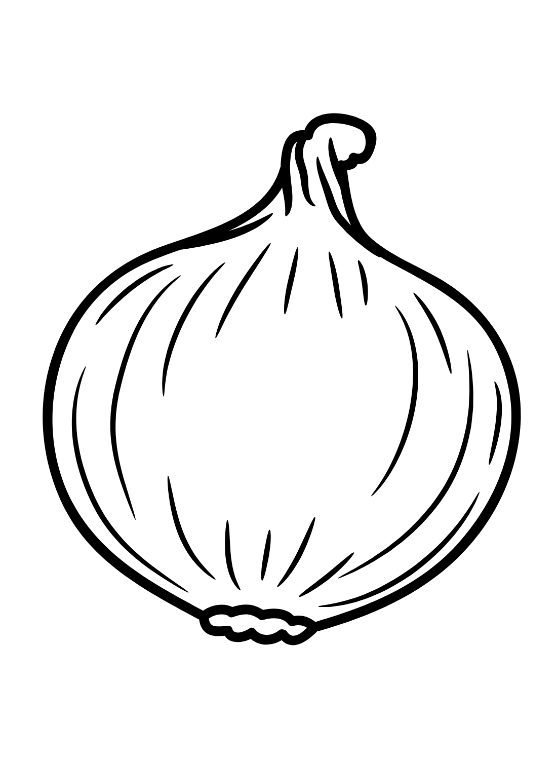 Pictures Onion Coloring Page