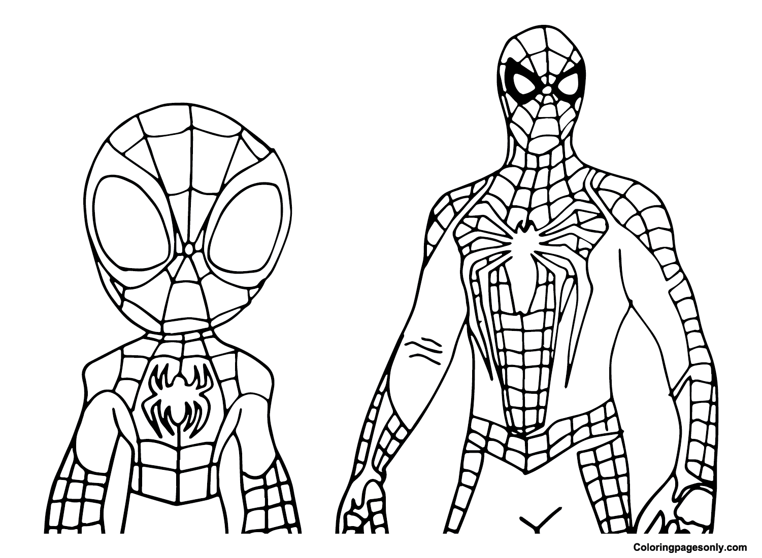 Pictures Spidey Coloring Page