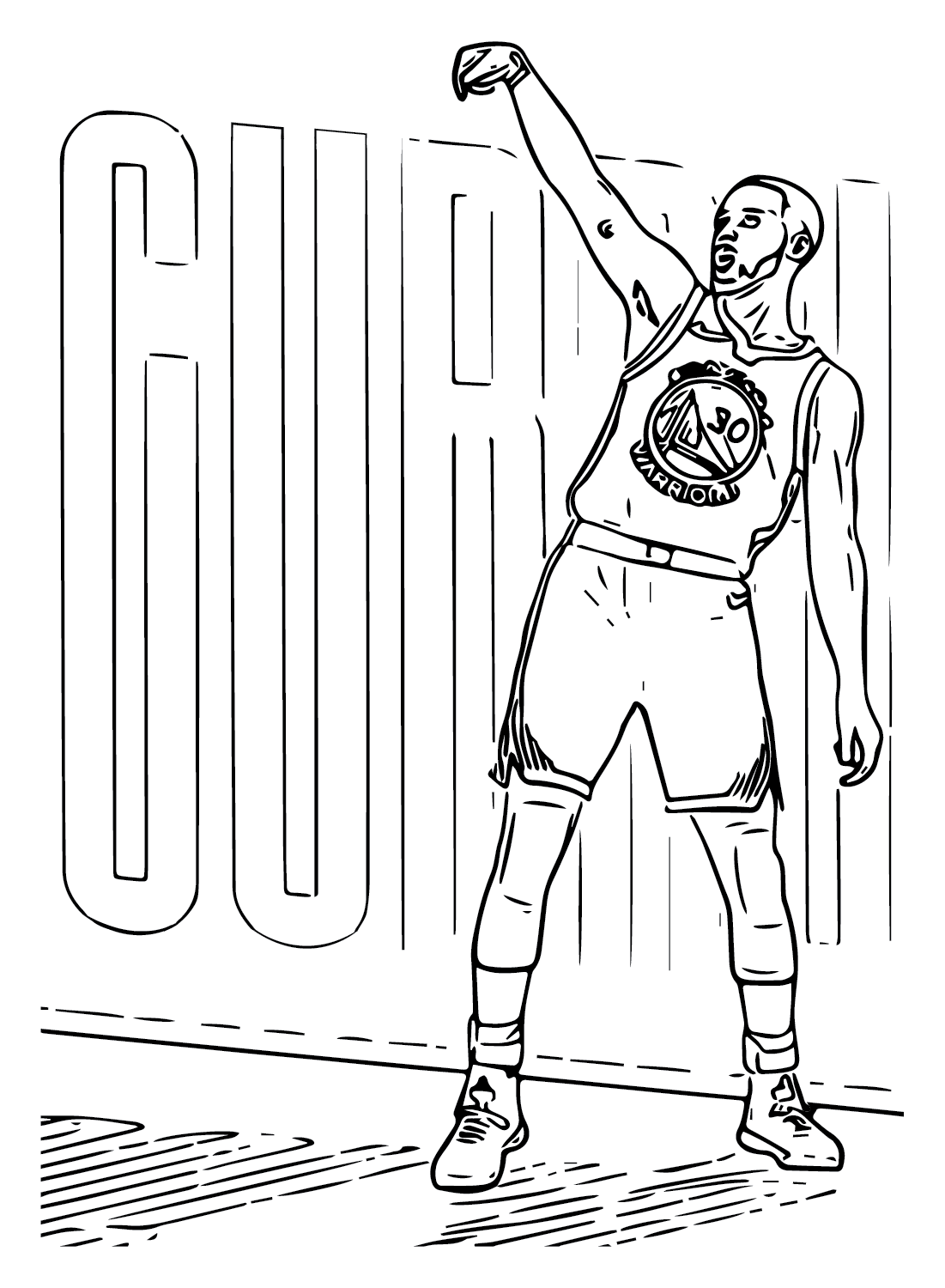Stephen Curry Shoes Coloring Pages