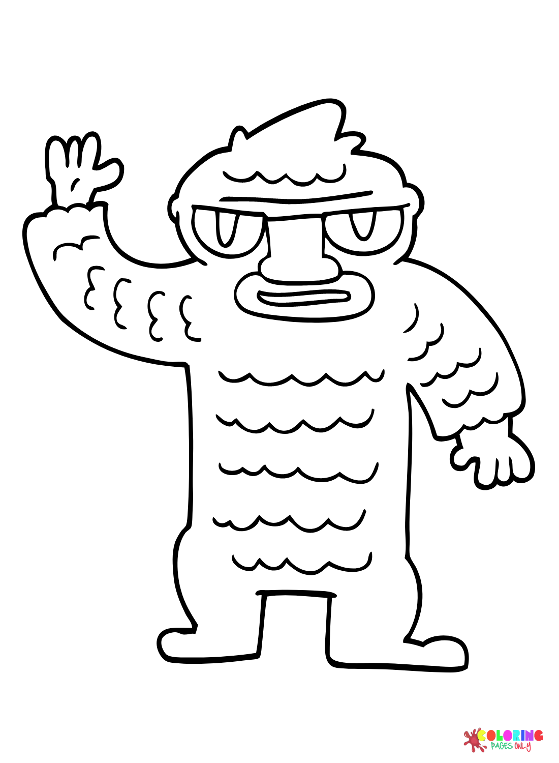 Pictures Yeti Coloring Page