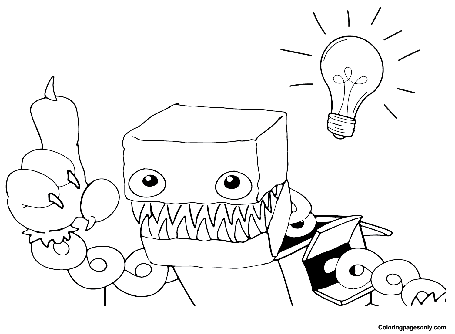 Pictures of Boxy Boo Coloring Page