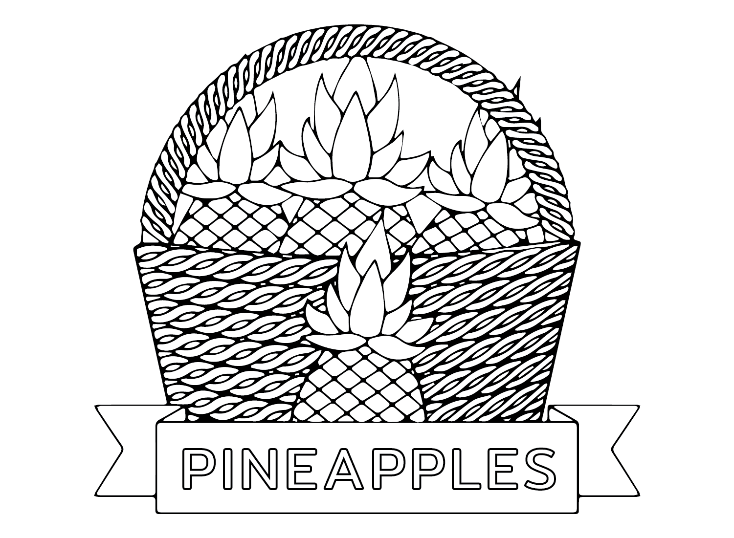 Ananaskorb von Pineapples
