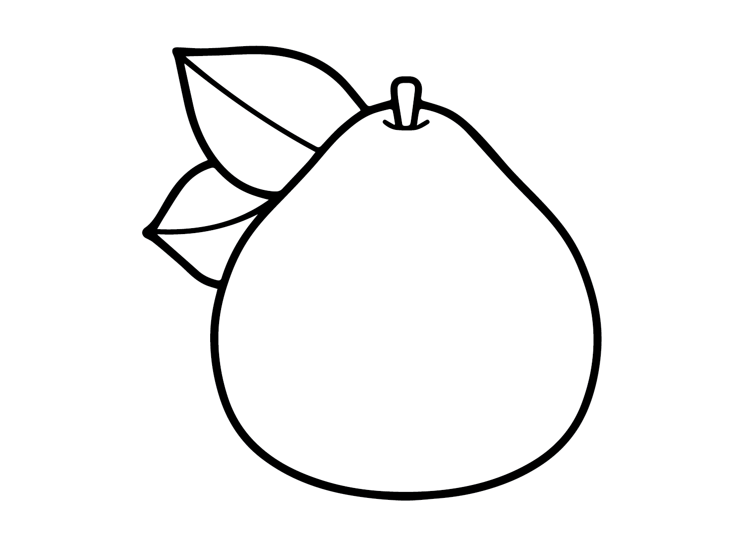 Pomelo Fruit Coloring Page