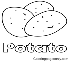 Potato Coloring Pages