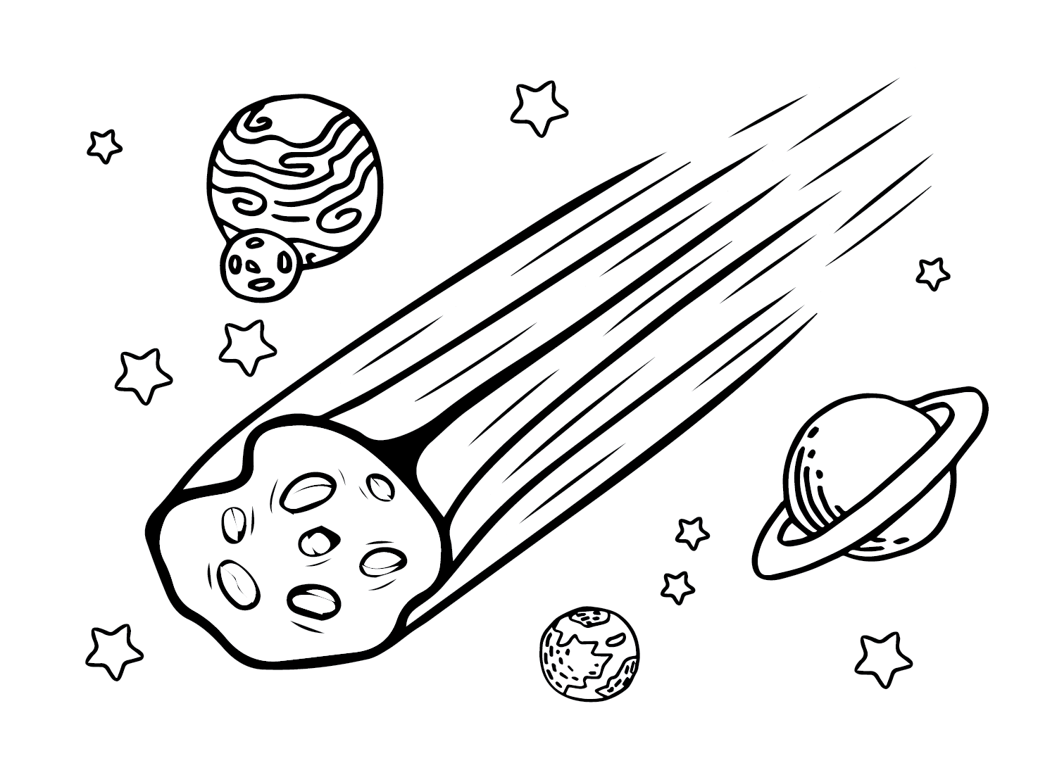 Print Asteroïde van Asteroïde