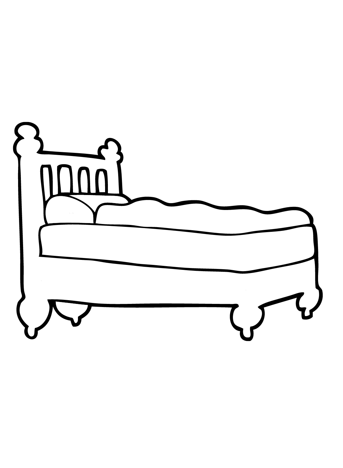 Распечатать Кровать с кровати