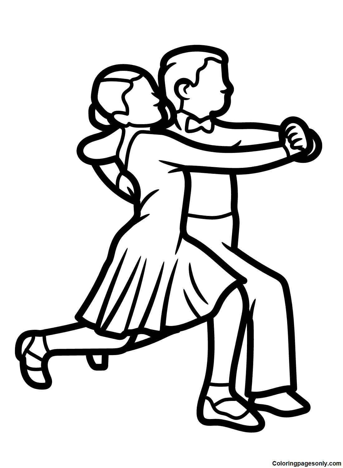 Print Dancing Coloring Pages