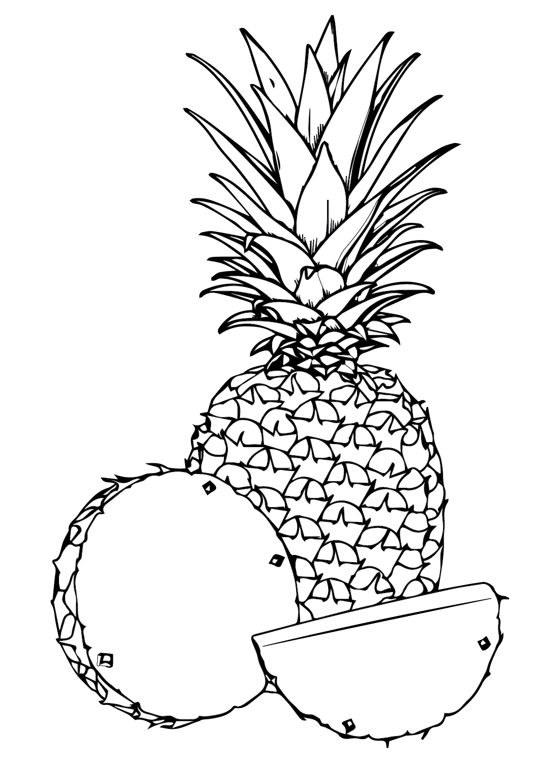 Drucken Sie Ananas von Ananas