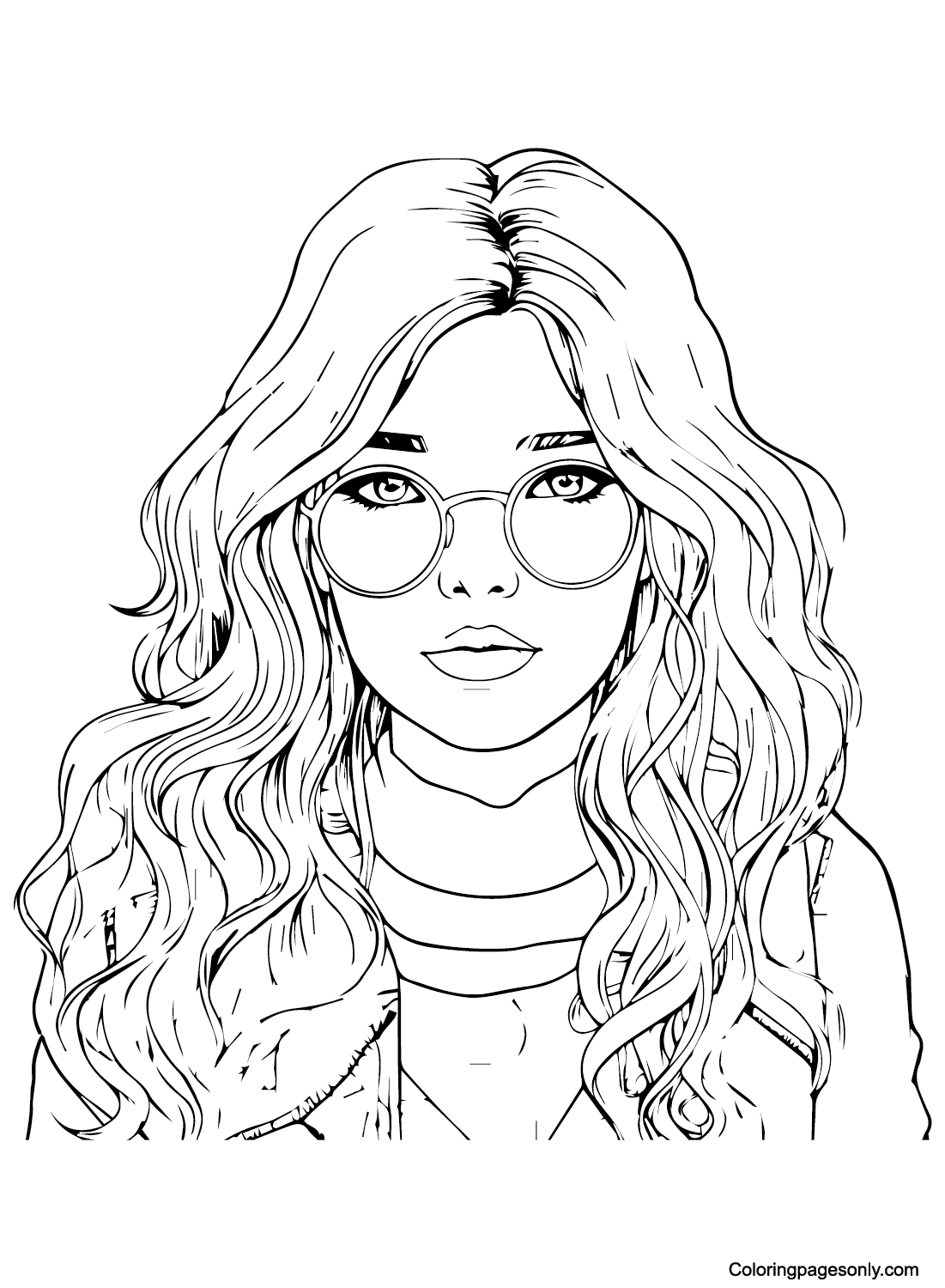 Print Teenage Girl Coloring Page - Free Printable Coloring Pages