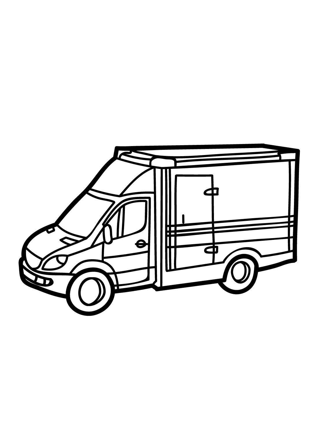 Printable Ambulance Images Coloring Pages