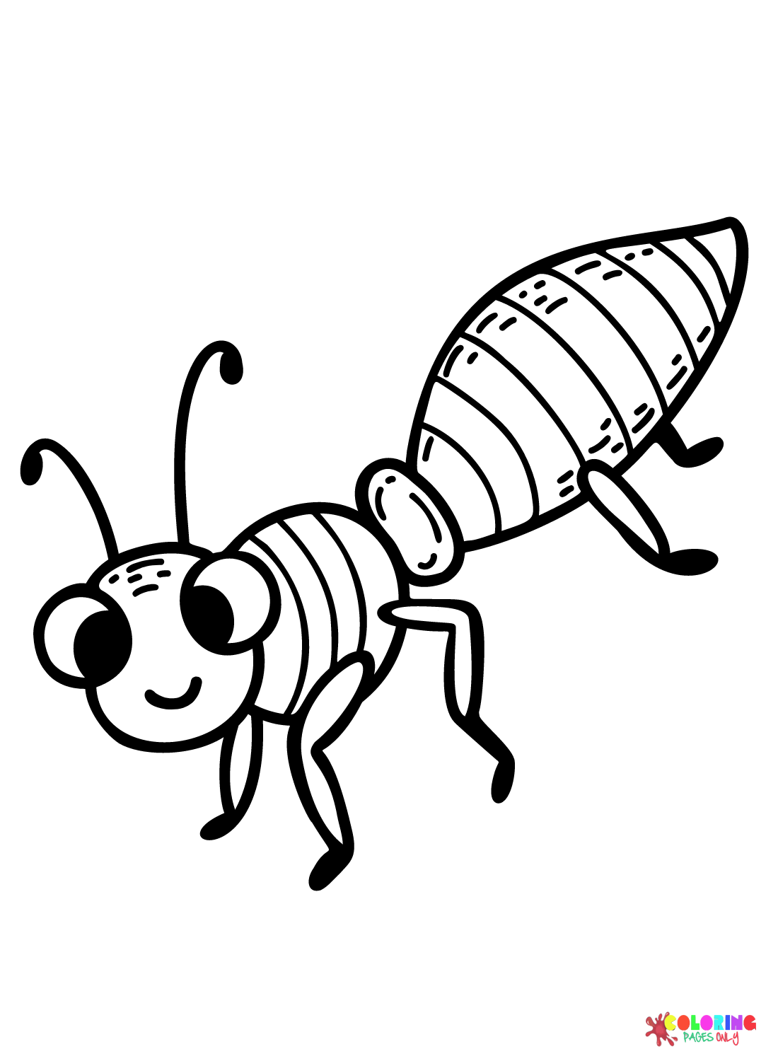 Druckbare Ameise von Ant