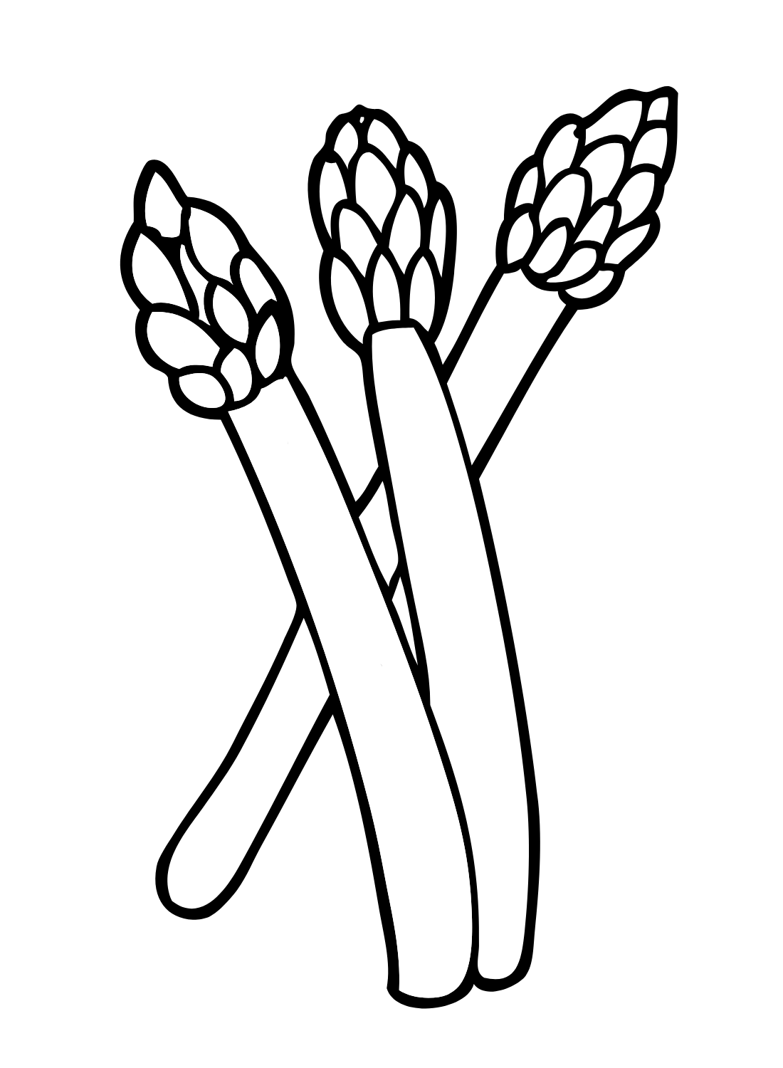 Printable Asparagus Coloring Page