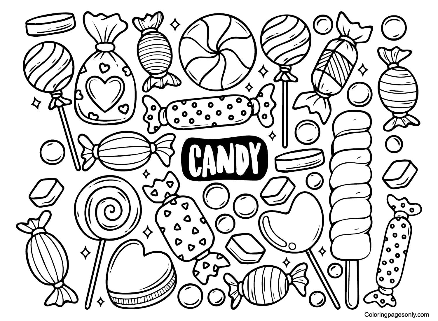 Candyland imprimível de Candyland