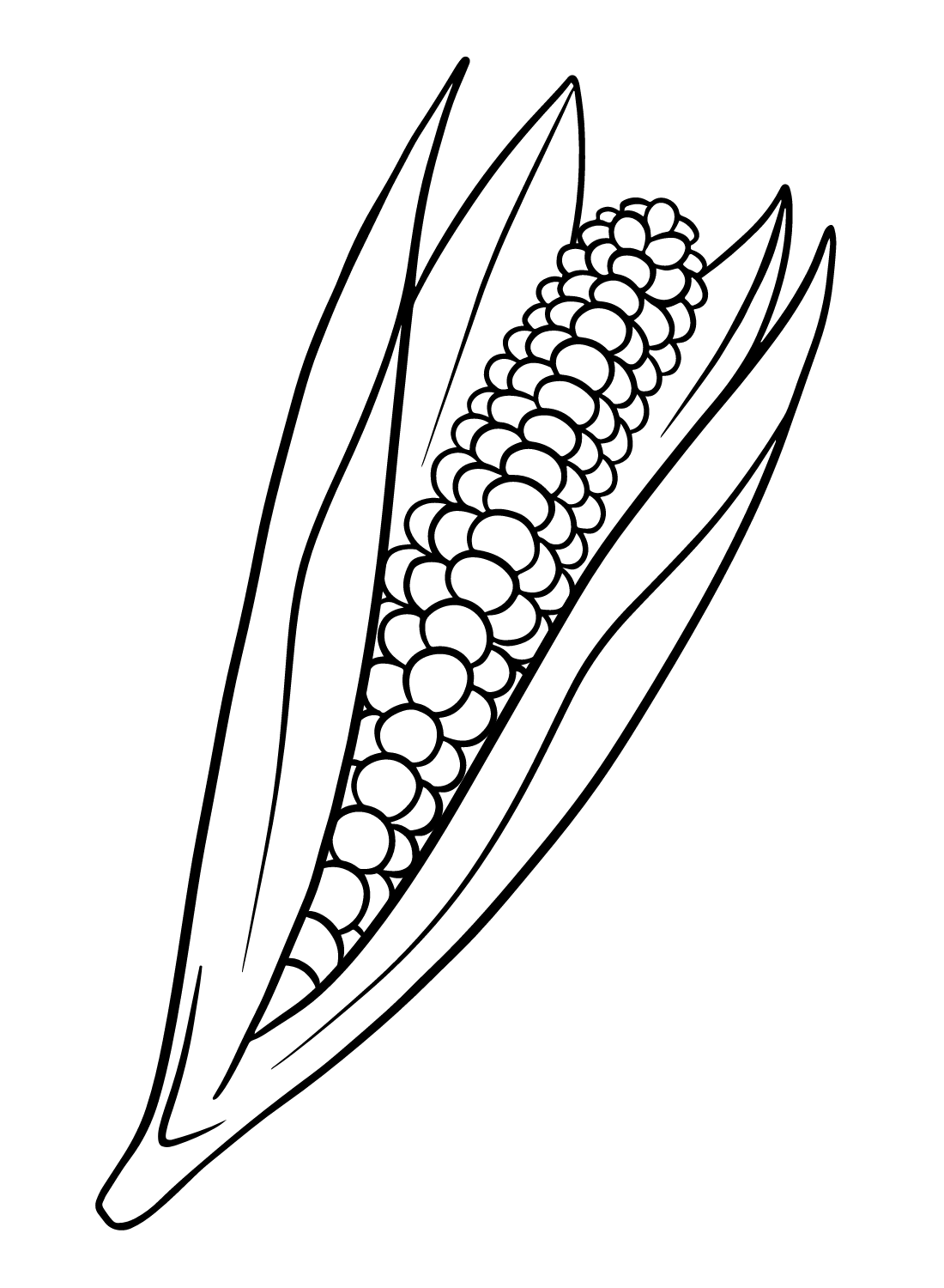 Printable Corn Coloring Pages