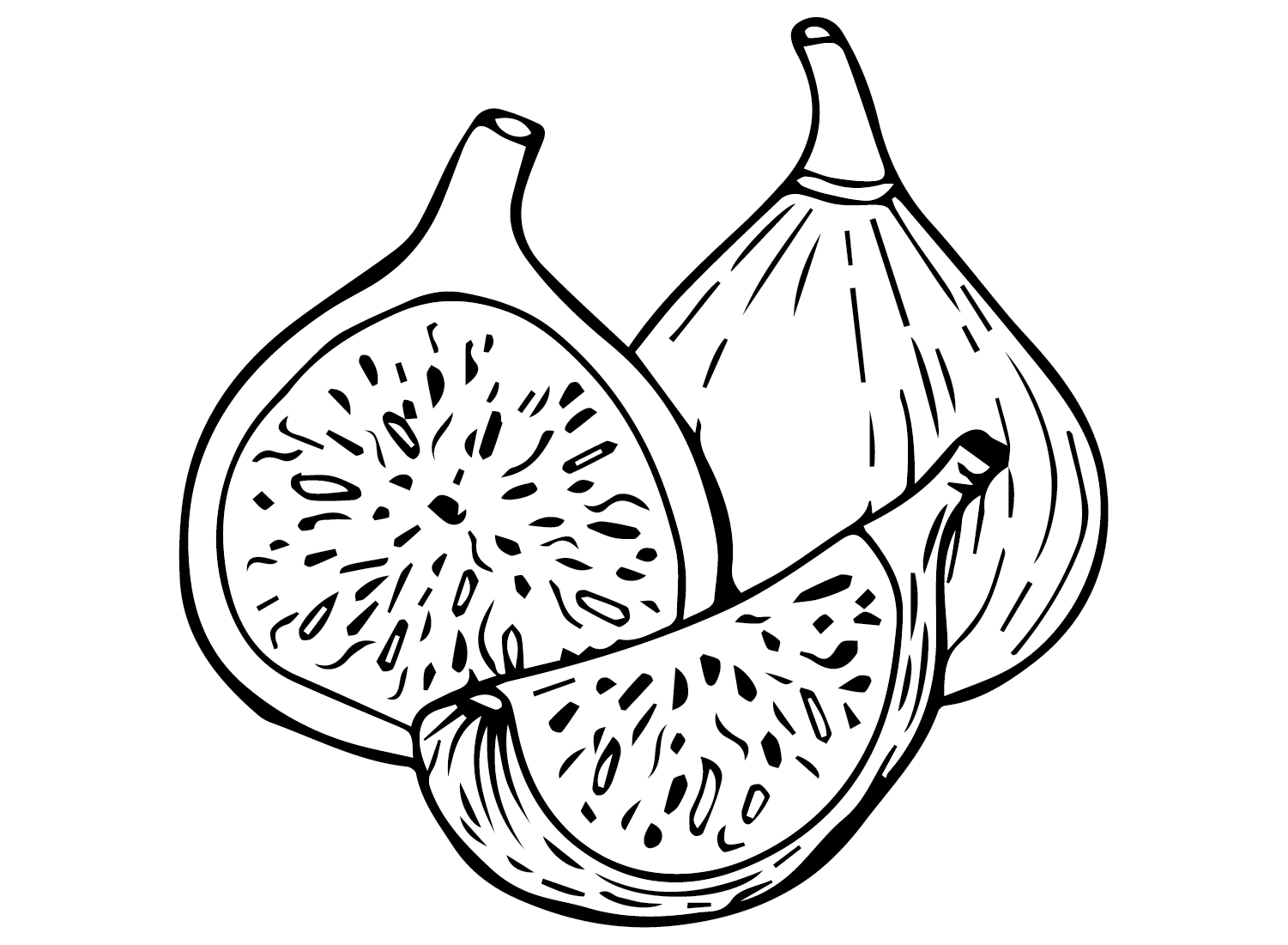 Printable Figs Coloring Page