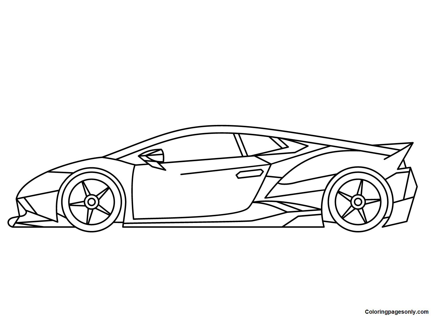 Dibujo de Lamborghini para colorear