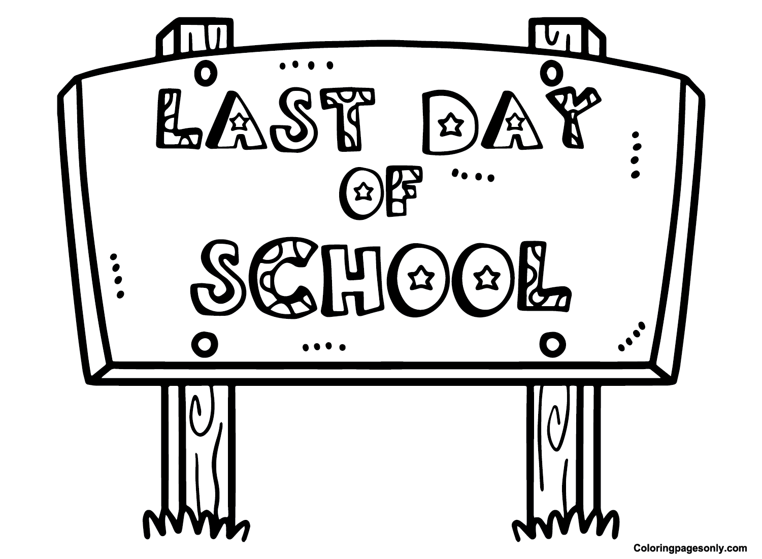 Last Day Of School Coloring Page Printable Coloring Pages Last Day Of School Coloring Page Printable Coloring Pages