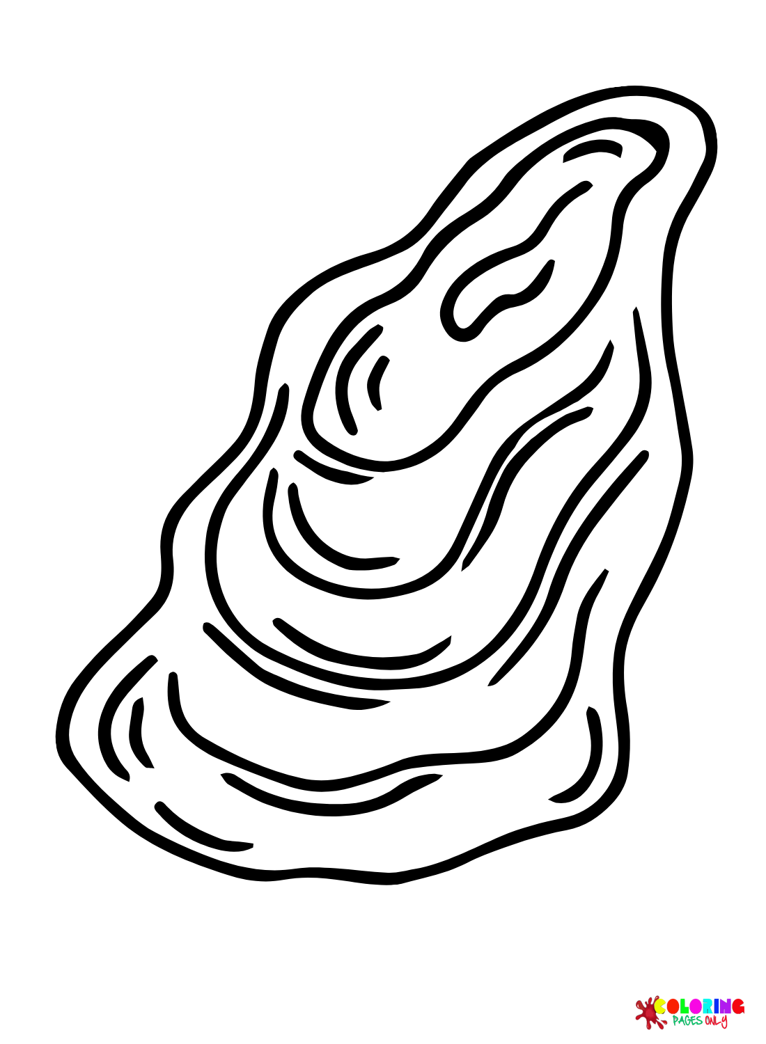 Printable Mussels Coloring Page