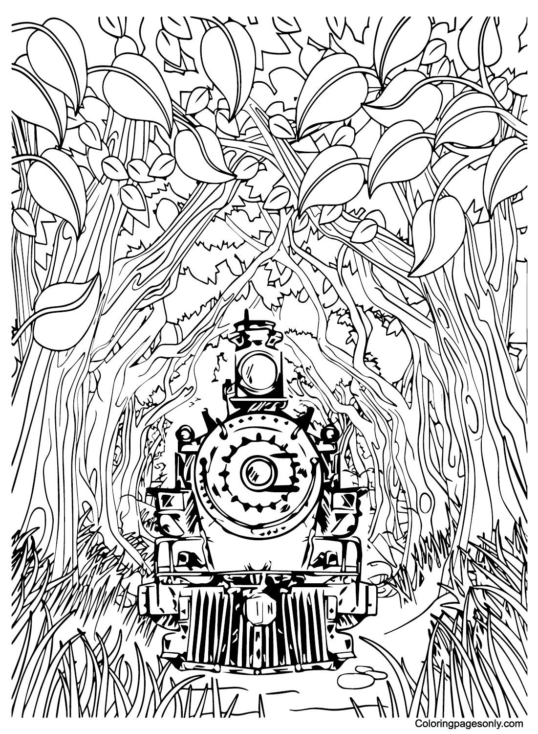 Printable Polar Express Coloring Pages