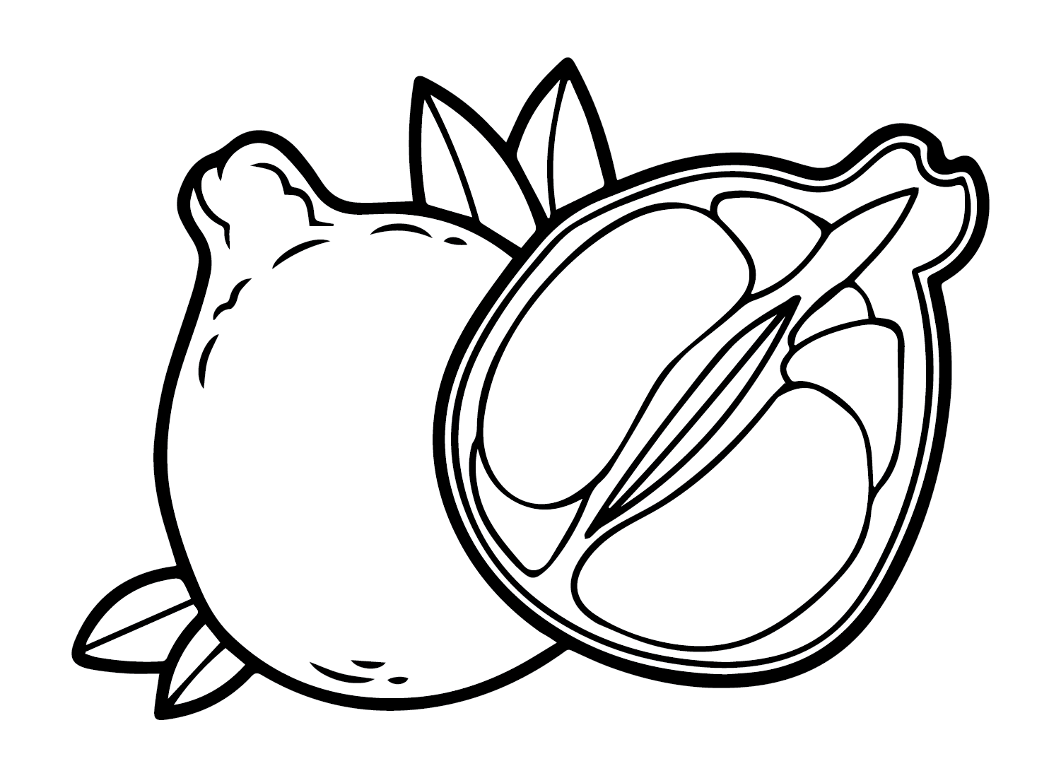 Printable Pomelo Coloring Page