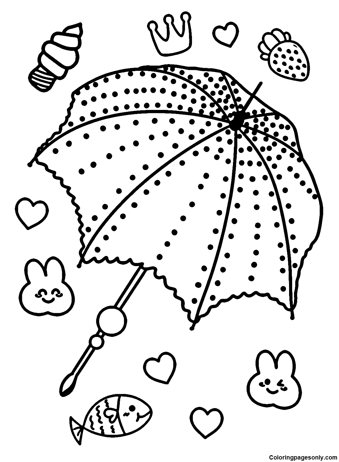 Printable Umbrella from Umbrella