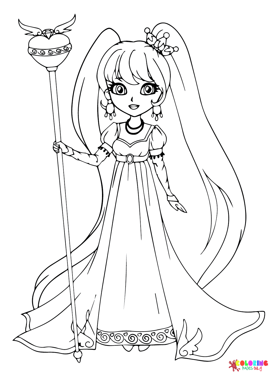 Queen Pictures Coloring Page