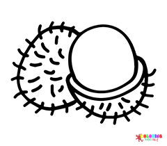 Rambutan Coloring Pages