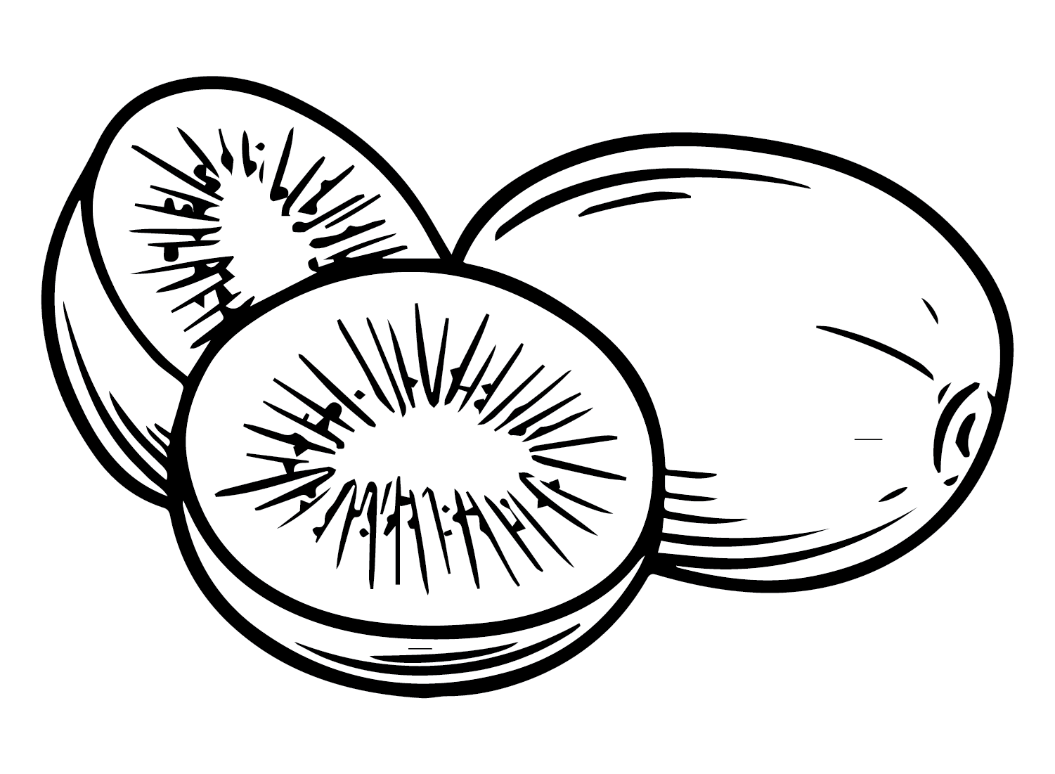 Kiwi maturi da Kiwi Fruit