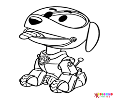 Robo Dog Paw Patrol Coloring Pages
