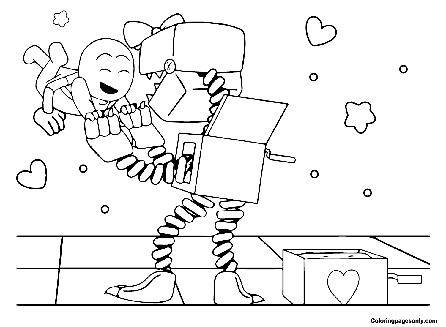 Desenhos para colorir de Boxy Boo (Projeto: Playtime)